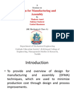 Design For Manufacture and Assembly Final