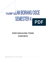 Kumpulan Borang OSCE Semester 4 Angkatan 2014