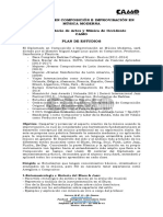 Diplomado en composición e improvisación musical