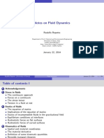 Fluid Dynamics Lecture Notes PDF
