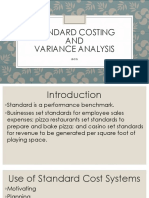 Chapter 7 Standard Costing and Variance Analysis