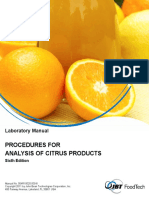 Procedures For Analysis of Citrus Products PDF