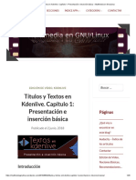 Títulos y Textos en Kdenlive. Capítulo 1 - Presentación e Inserción Básica - Multimedia en Gnu - Linux