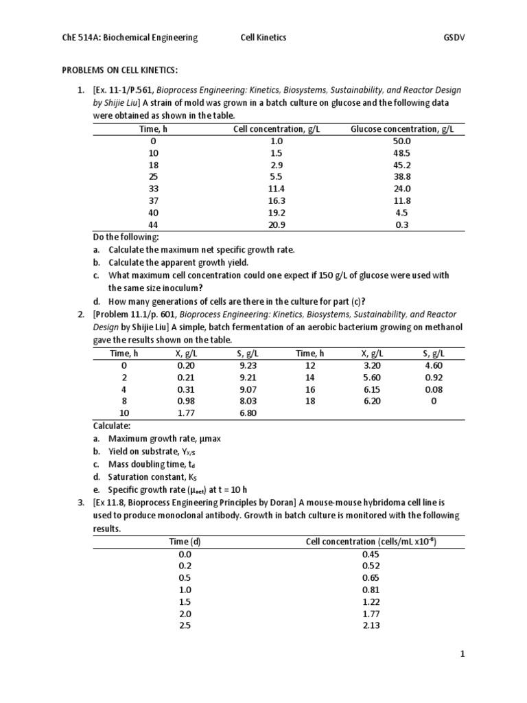 Problems On Cell PDF Enzyme Life Sciences