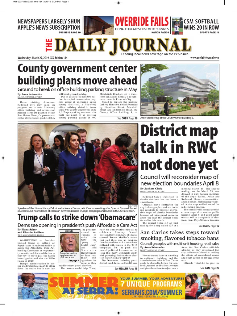 San Mateo Daily Journal 03-27-19 Edition | PDF | Newspapers | Police