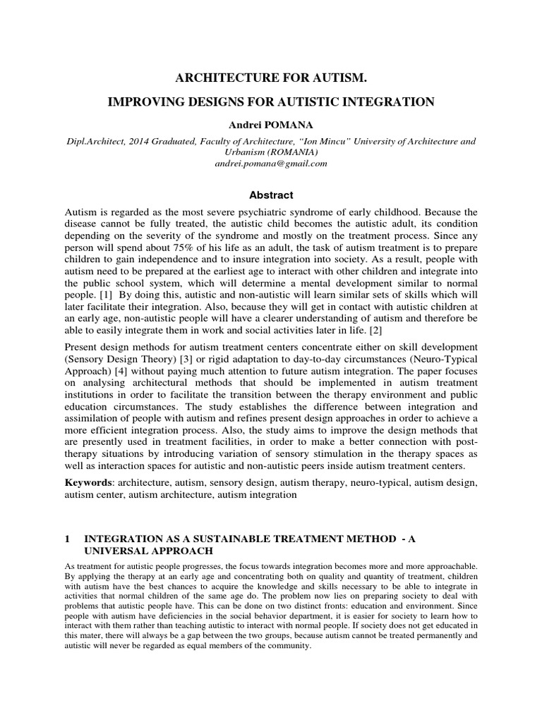 Icar2015 Section 3 Archive Utopia Events Built Unbuilt Pdf Pdf Autism Autism Spectrum