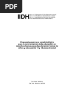 Propuesta Curricular Derechos Humanos