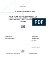 Imc Plan of Volkswagen, Ad Campaign of New Volkswagen Vento