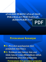 Analisis Perencanaan Dan Peramalan Perusahaan (Kebangkrutan)