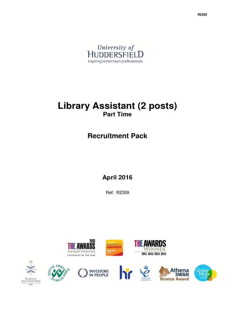 Library Assistant Recruitment 2016 | PDF | Leeds | Libraries