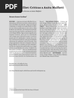 Sergio Milliet - Críticas a Anita Malfatti