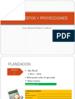 Evidencia 3 Presupuestos y Proyecciones