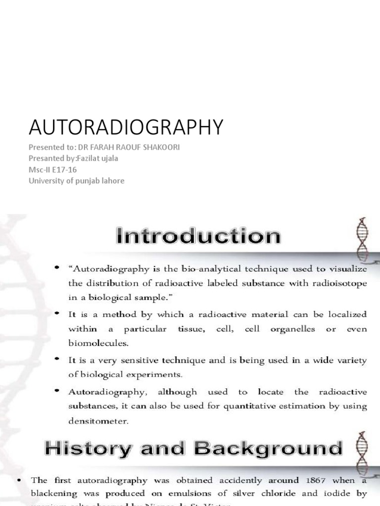 Autoradiography PDF