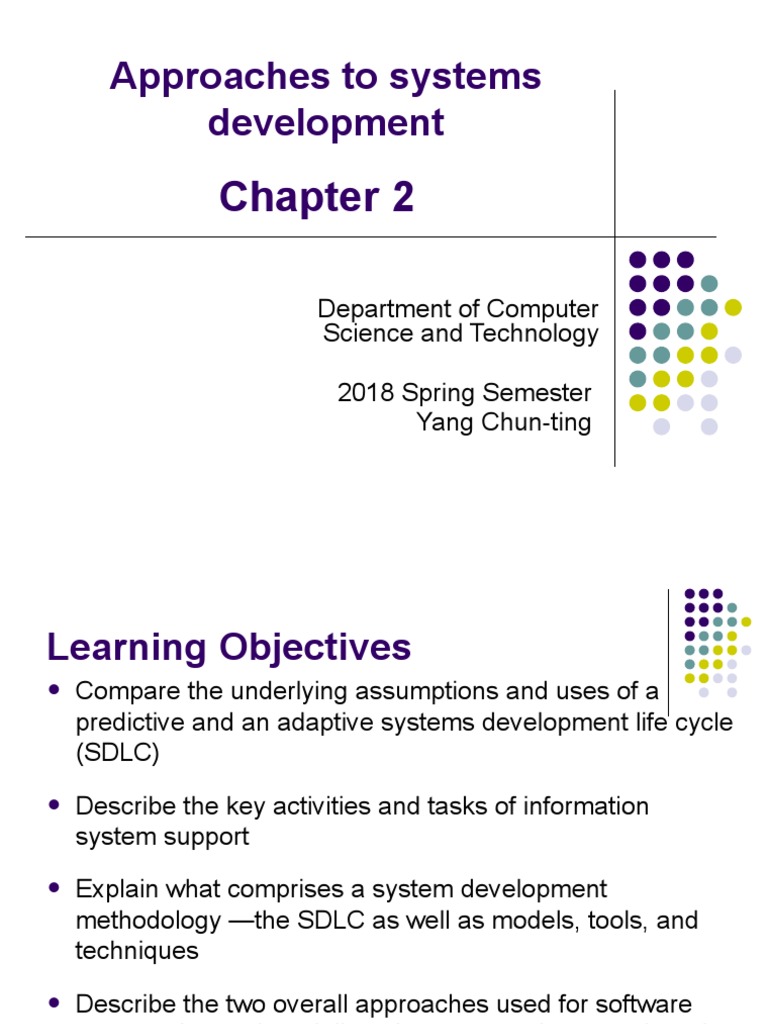 CST3002 S2 2016 Lecture02 Approaches | PDF | Software Development ...