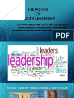The Power OF Youth Leadership: Raymund Christopher R. Dela Peña, RN, RM, Man
