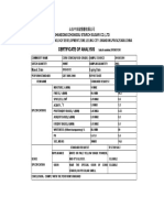 Certificate Of Analysis: 山东中谷淀粉糖有限公司 山东中谷淀粉糖有限公司 山东中谷淀粉糖有限公司 山东中谷淀粉糖有限公司 Shandong Zhonggu Starch Sugar Co.,Ltd