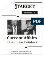 Current Affairs Onelinear Pointers For FPSC Tests