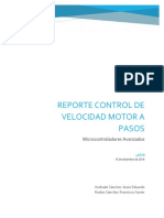 Reporte Control de Velocidad Motor A Pasos