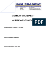 Method Statement & Risk Assessment