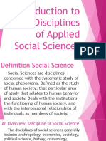 Introduction to Applied Social Sciences