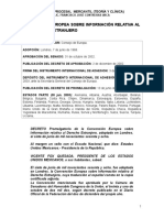 Convención Europea Sobre Información Relativa AL Derecho Extranjero