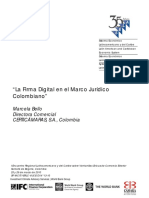 La Firma Digital Marco Juridico Colombiano PDF