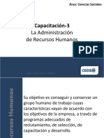 Administración de RH Capacitación-3 La Administración de Recursos Humanos