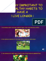 Healthy Habits for a Long Life