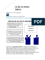 Estructura de Un Texto Argumentativo