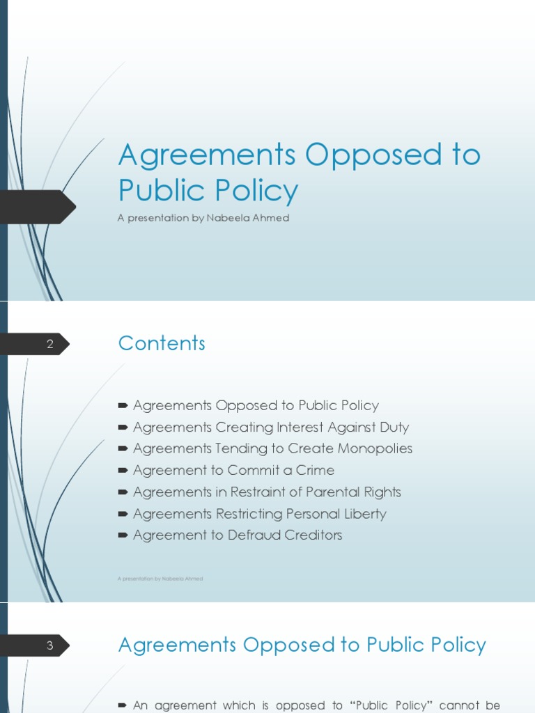 Opposed To Public Policy Meaning In Hindi