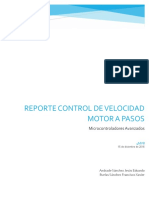 Reporte Control de Velocidad Motor A Pasos