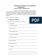 Protocolo de Avaliação para Sistema de Comunicação Aumentativa