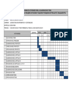 Cronograma de Actividades para La Elabor PDF