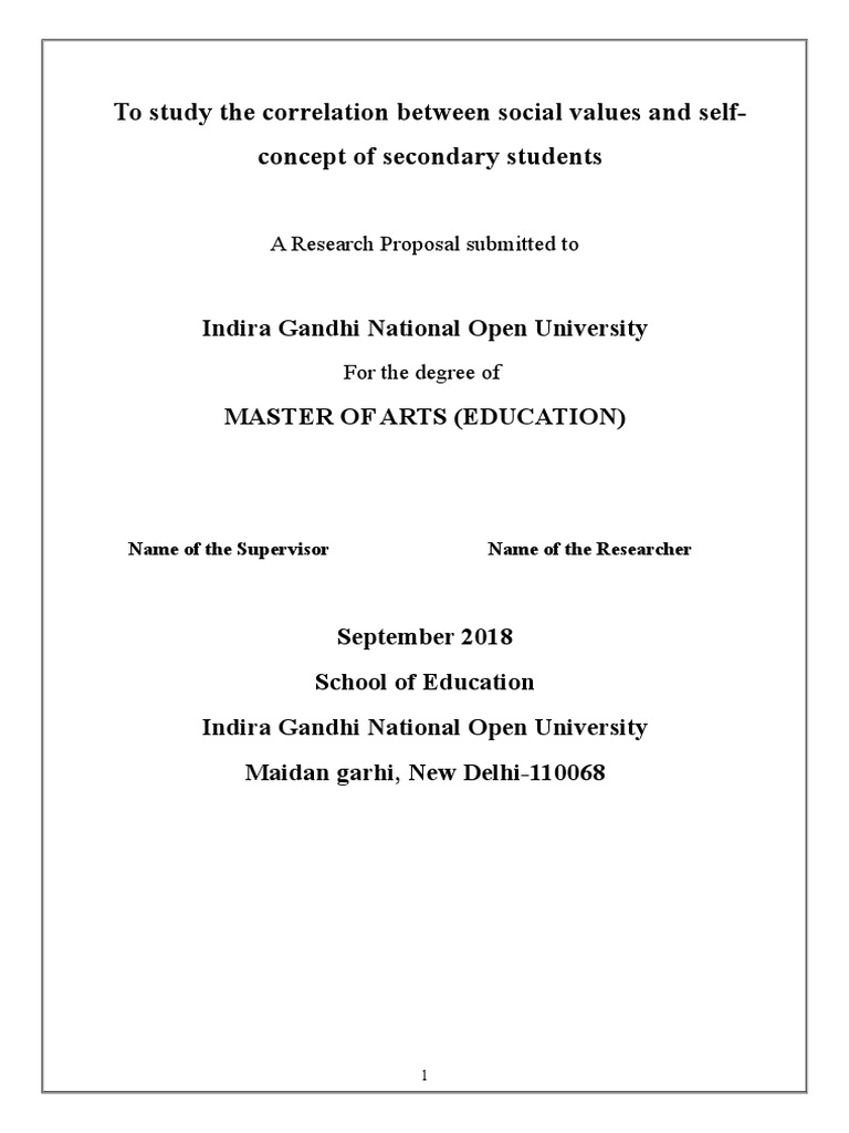Correlation of Social Values and Self-Concept | PDF | Self Concept | Self