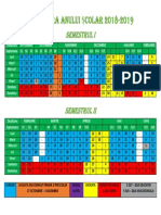 Structura Anului Scolar 20182019