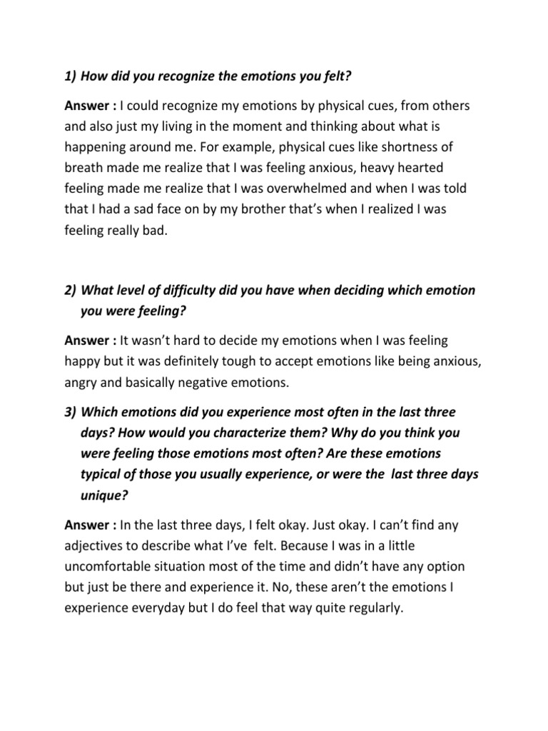 Understanding and Expressing Emotions | PDF | Science & Mathematics