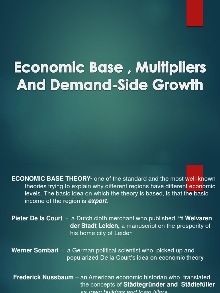 Economic Base Theory and Multipliers | PDF | Sampling (Statistics ...
