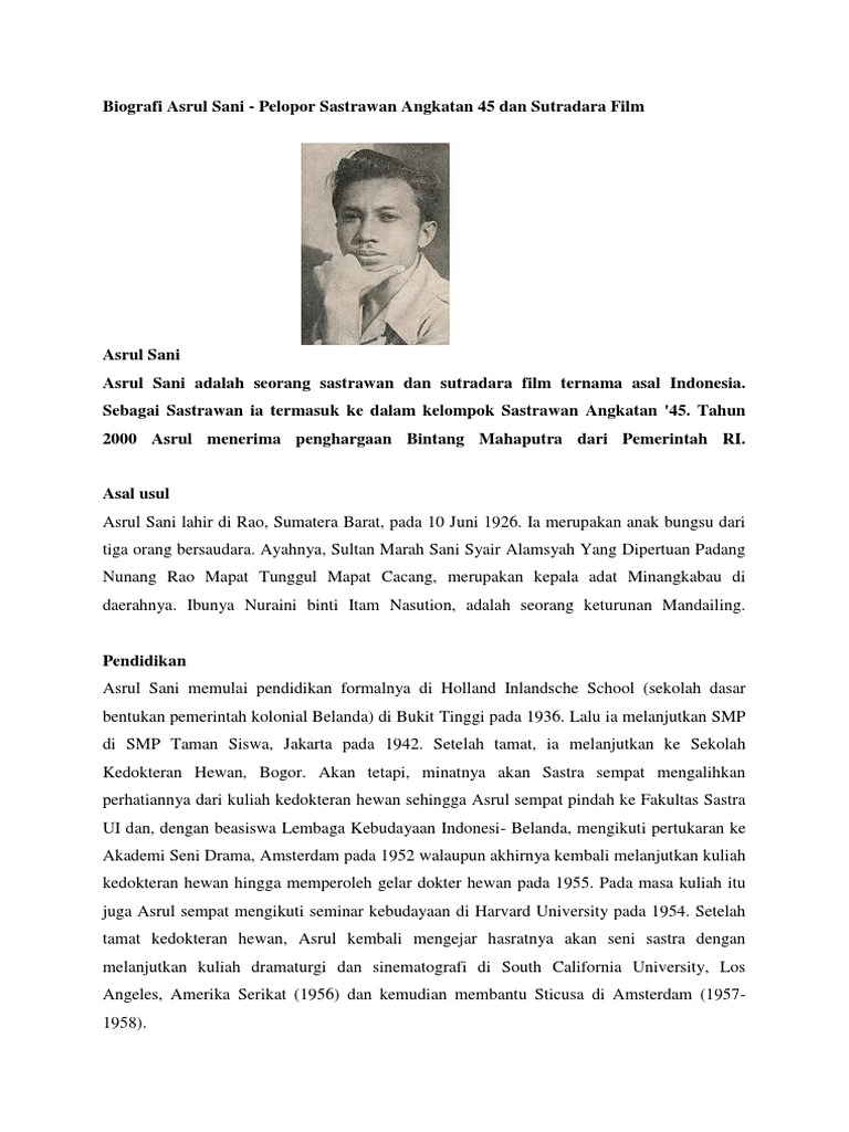 Biografi Asrul Sani Docx
