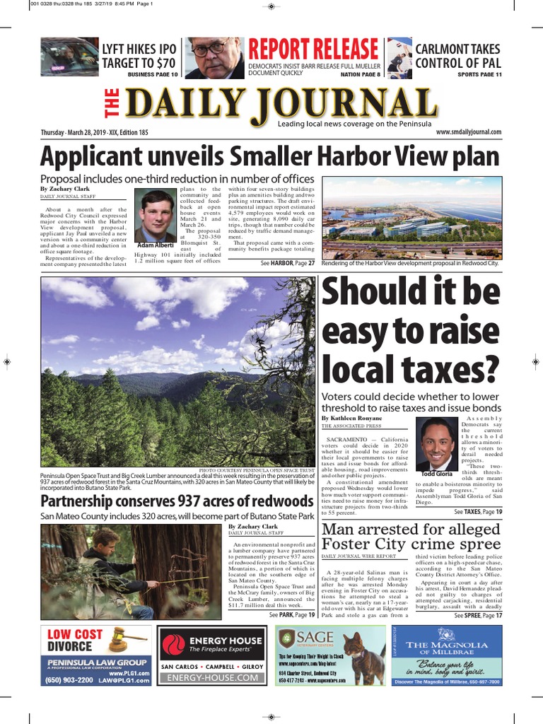 San Mateo Daily Journal 03 28 19 Edition PDF Newspapers Internship