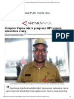 Pemprov Papua Minta Pimpinan OPD Segera Selesaikan Utang - ANTARA News Papua