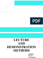LECTURE AND DEMONSTRATION METHODS Presentation PDF
