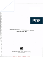 National Dairy Development Board Officers (Conduct, Discipline and Appeal) Regulations, 1988