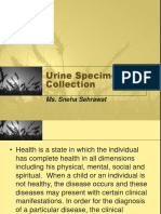 Urine Specimen Collection: Ms. Sneha Sehrawat