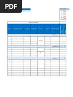 Company Name: SL - No Employee Name Function Designation Level Location Assesse Name