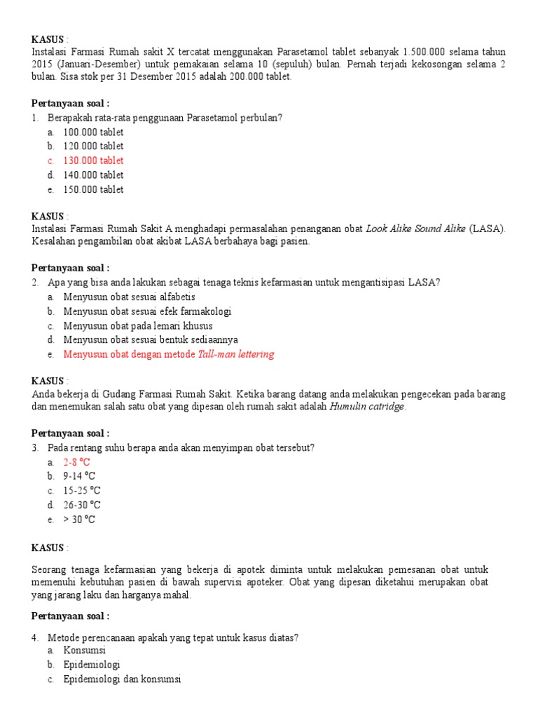 Soal Try Out D3 Farmasi Guru Paud