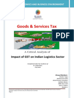 Impact of GST On Indian Logistics Sector