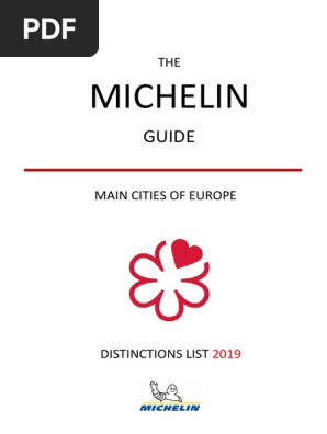 Michelin Guide Main Cities of Europe 2019