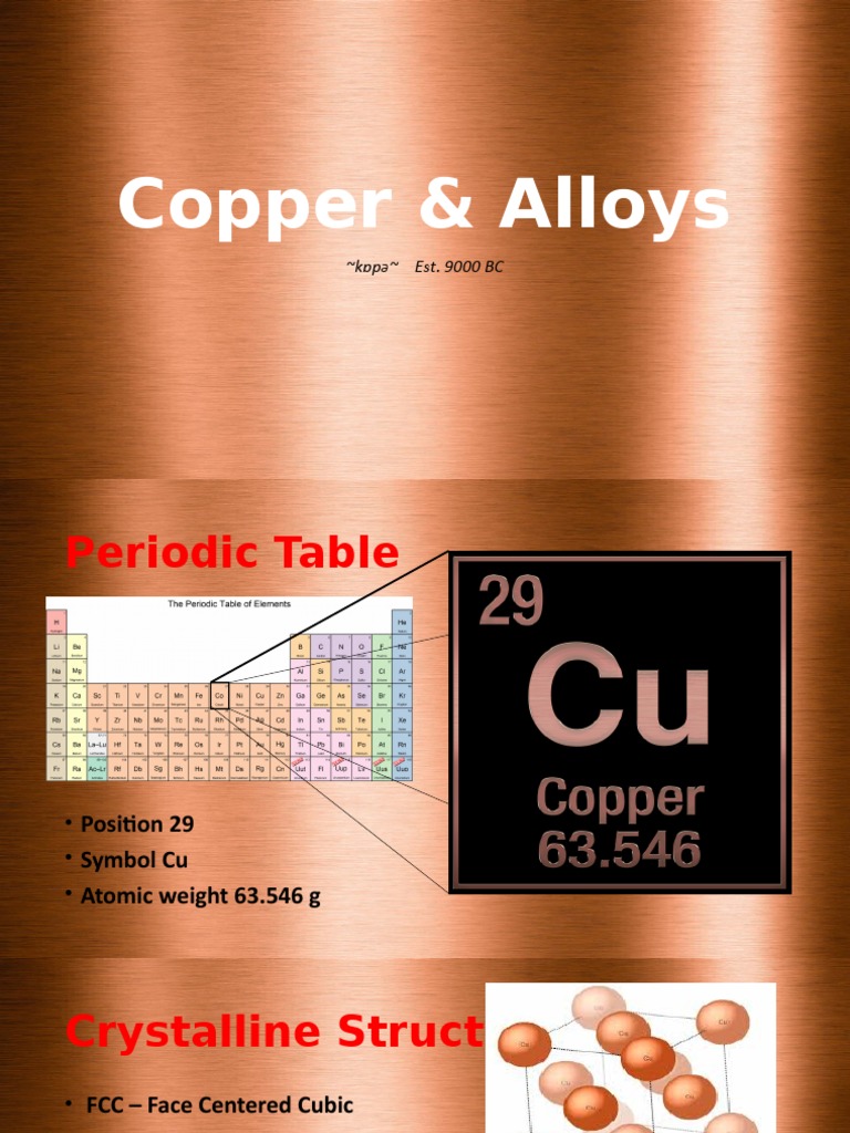 Copper & Alloys PDF Copper Alloy