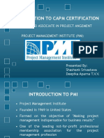 Introduction To Capm Certification