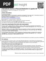 International Journal of Physical Distribution & Logistics Management